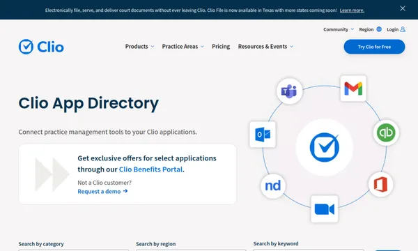 Clio App Directory