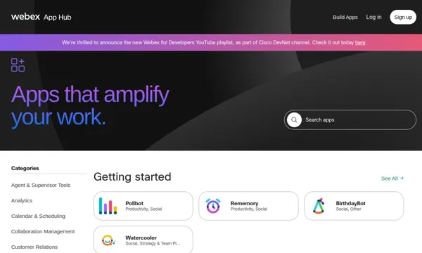 Webex App Hub