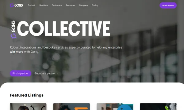 Screenshot of Gong Partner Ecosystem