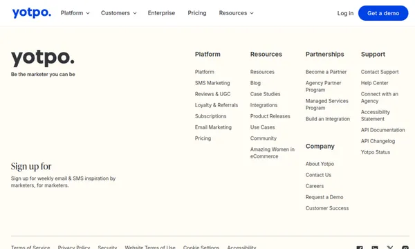 Screenshot of Yotpo Integrations & App Market