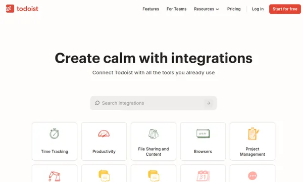 Todoist integrations