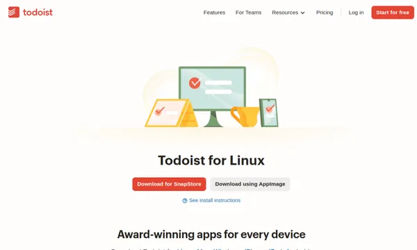 Screenshot of Todoist integrations