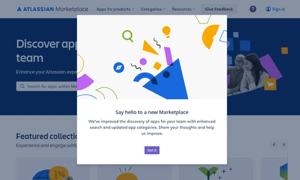 Screenshot of Atlassian Marketplace