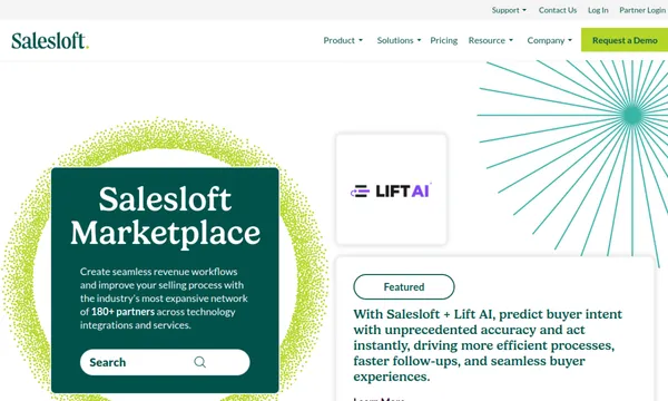 Screenshot of Salesloft Marketplace