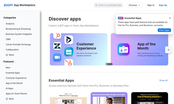 Zoom App Marketplace